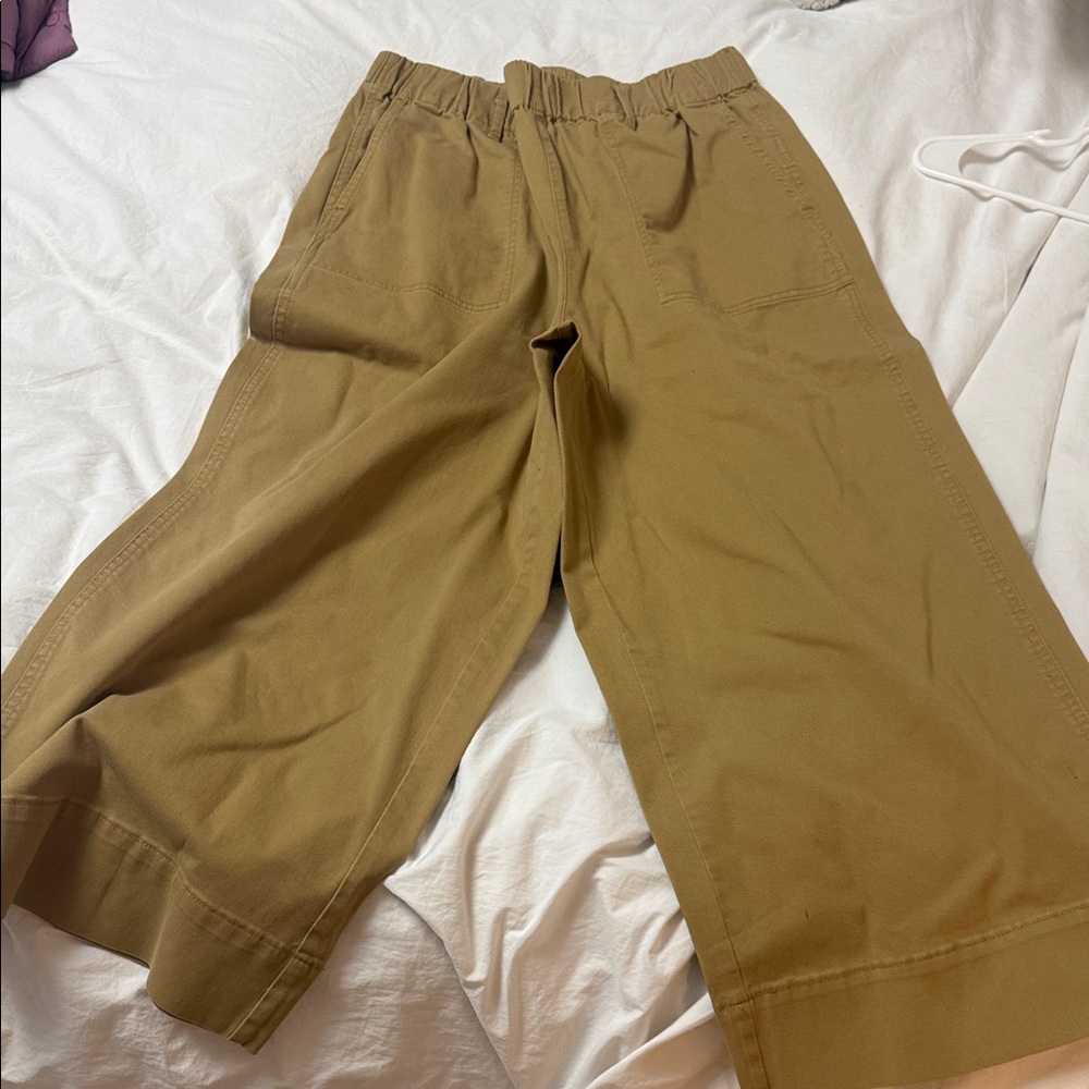 Women’s  Tan Wide-Leg Pants